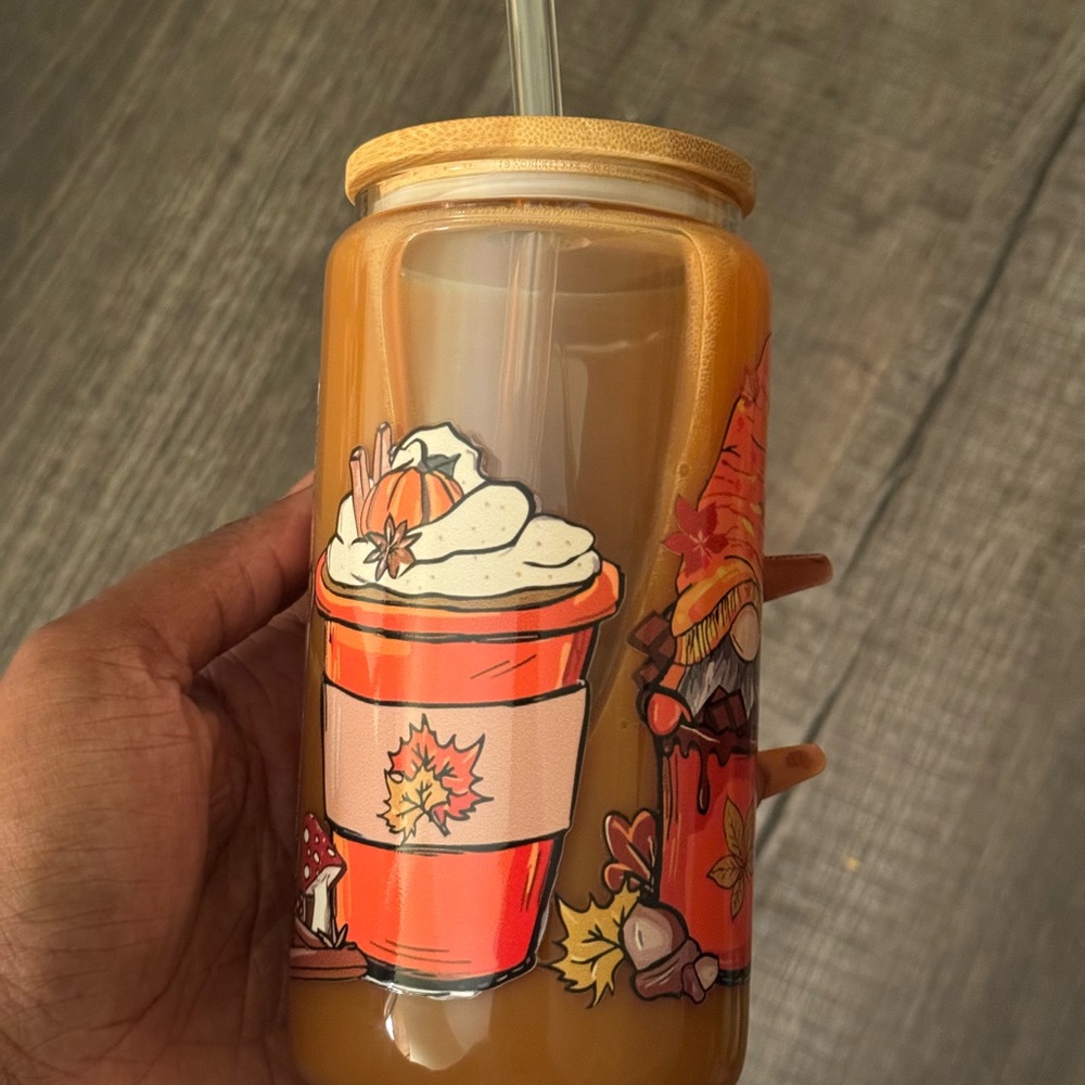 Fall Coffee Snowglobe Libbey Cup